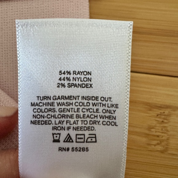 New! EXPRESS Body Contour Ribbed Midi Dress Pink Strapless XS - Picture 8 of 8